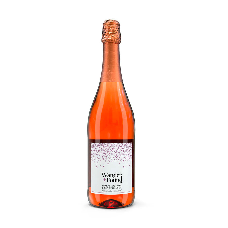 Wander + Found Sparkling Rosé | Non-Alcoholic Wine