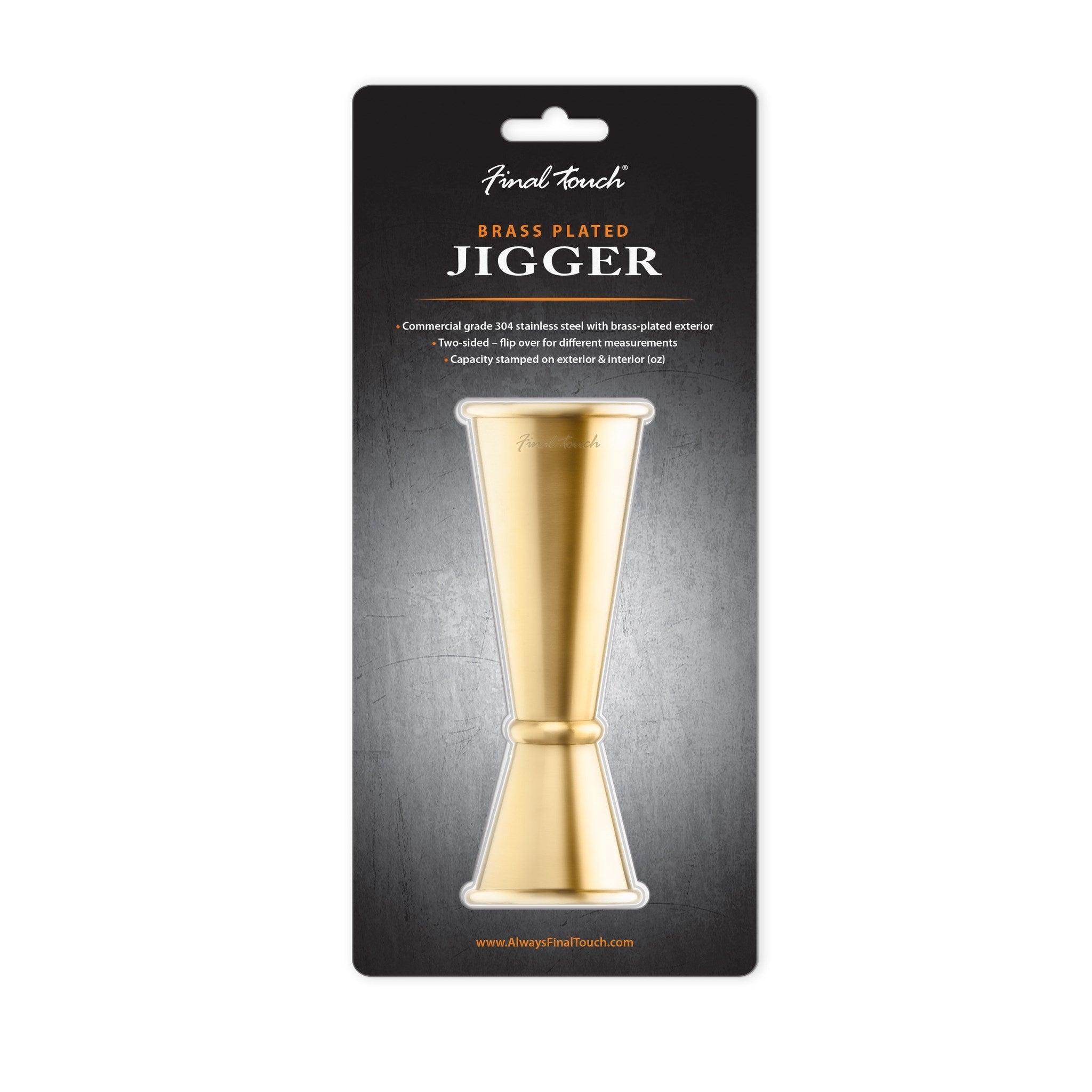 Brass Plated Double Jigger