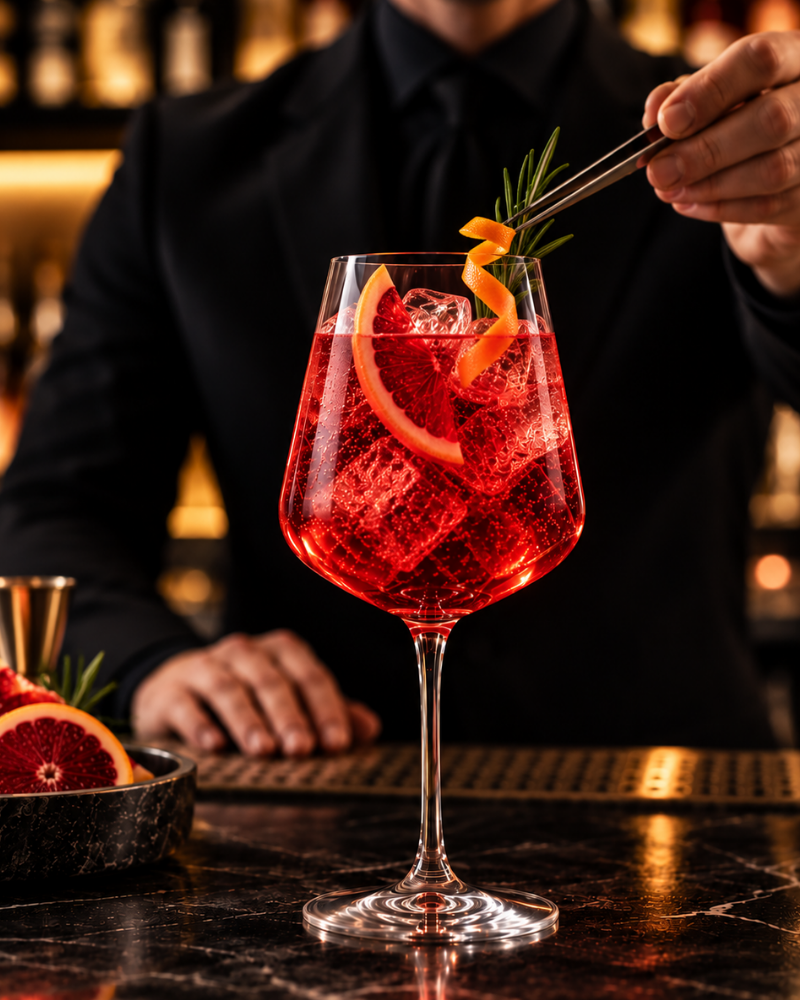 Campari-Style Spritz (Non-Alcoholic)