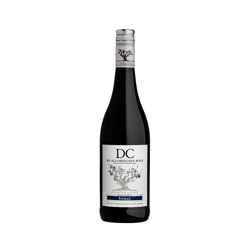 Bottle of de Alcolumbised Wine on a white background
