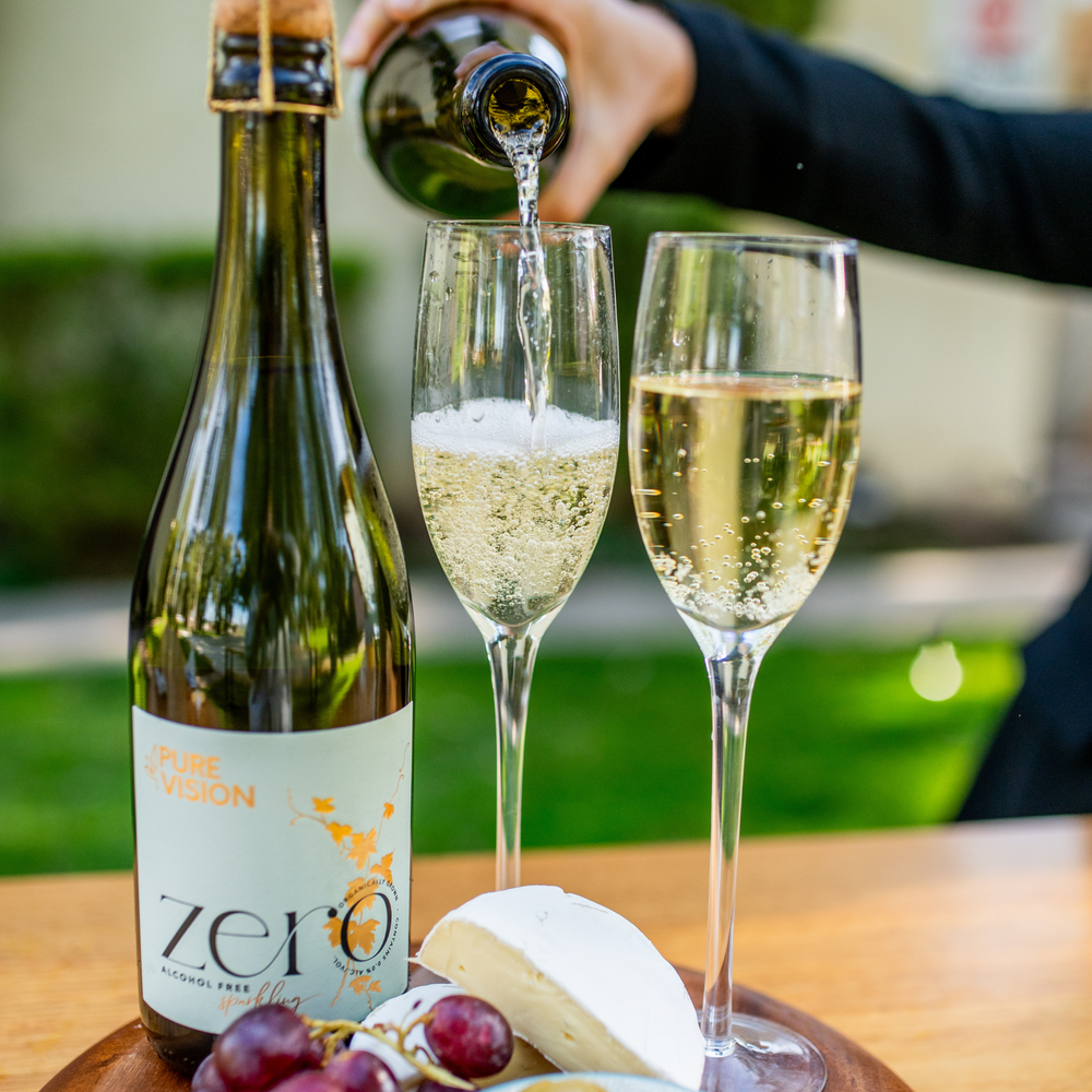Pure Vision Zero Sparkling Chardonnay | Dealcoholized Wine