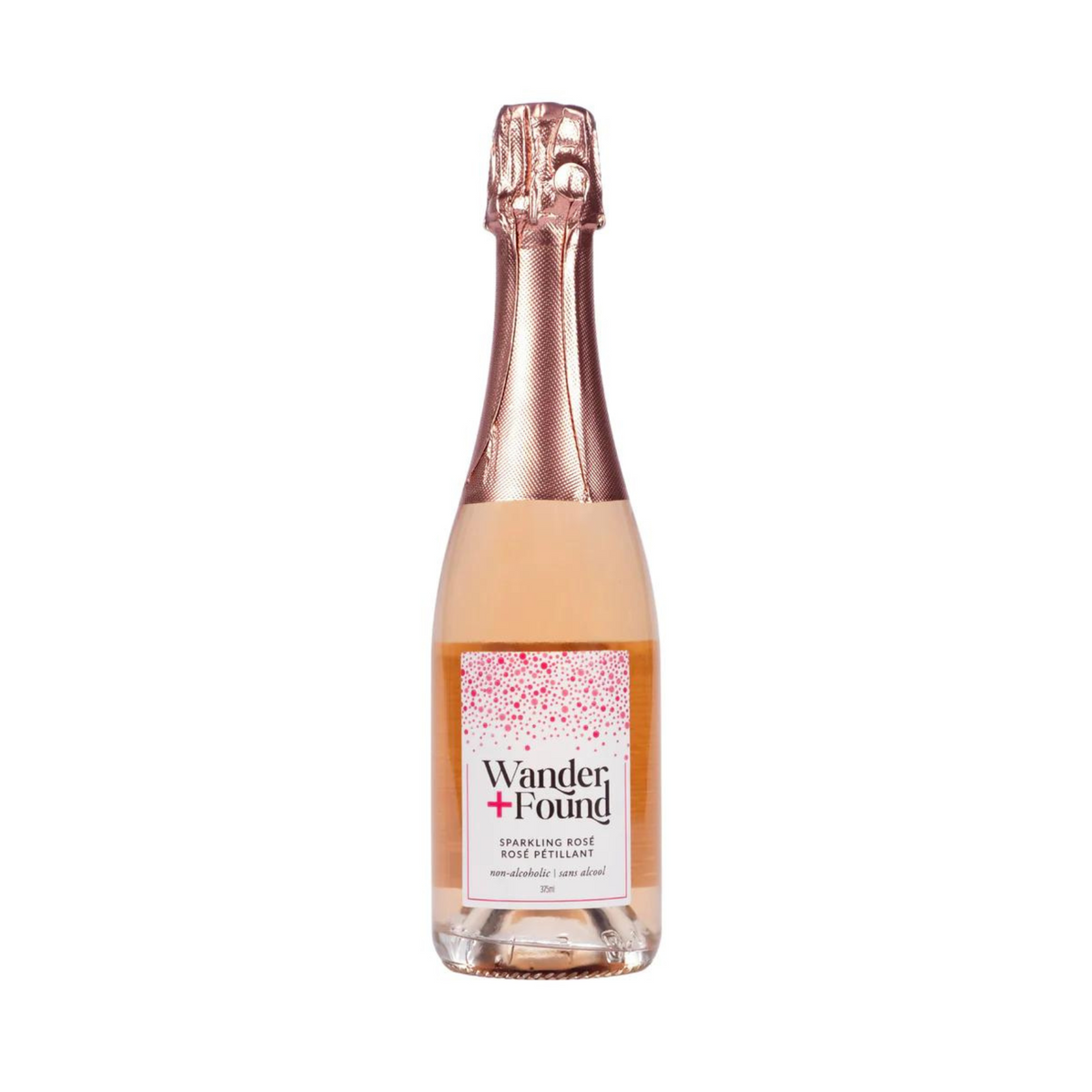 Wander + Found Sparkling Rosé 1/2 bottle | Non-Alcoholic Wine