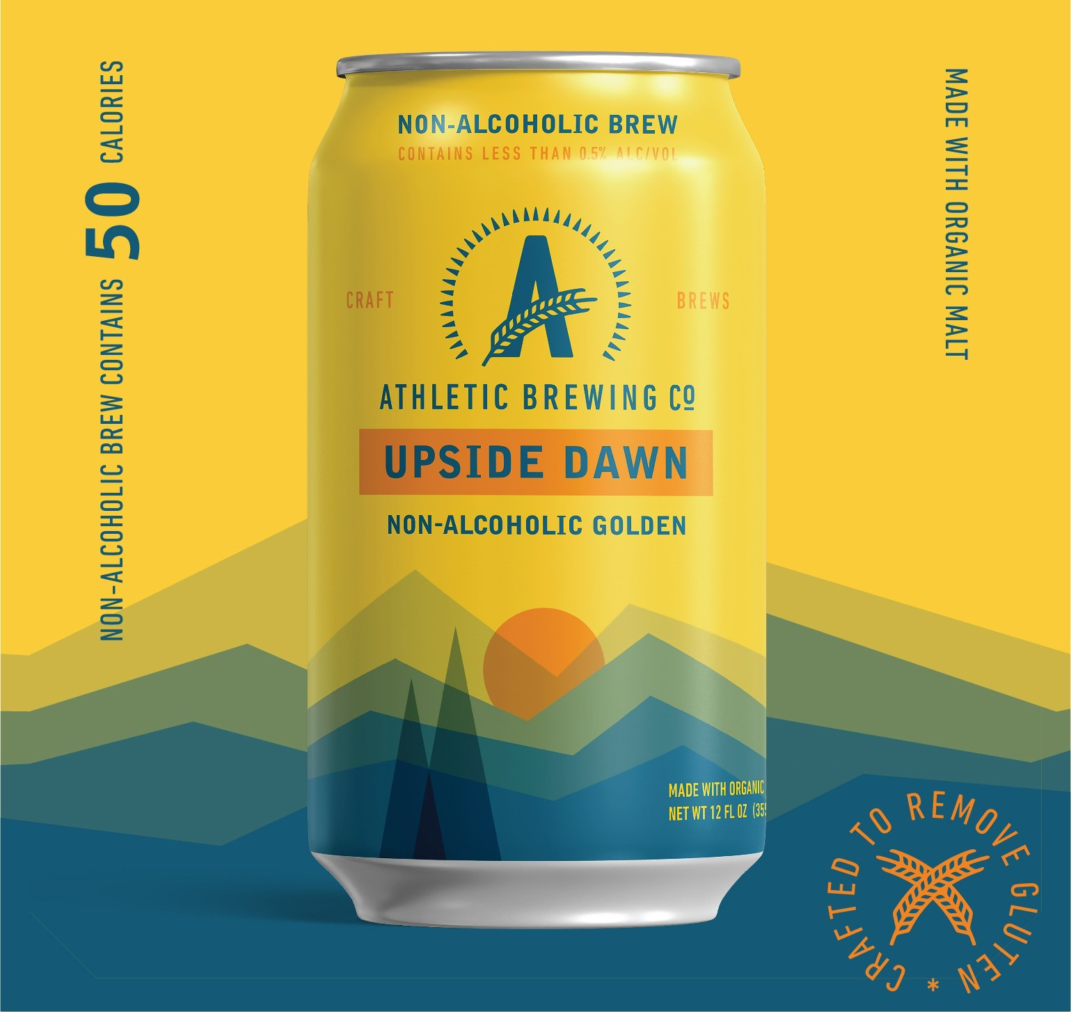 Athletic Brewing Co. Upside Dawn Non-Alcoholic Golden Ale