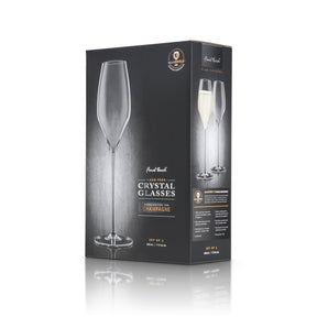 Champagne Lead-Free Crystal Glasses | Set of 2