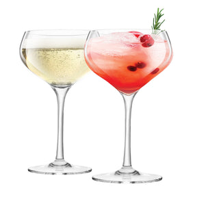 Coupe Lead-Free Crystal Glasses | Set of 2