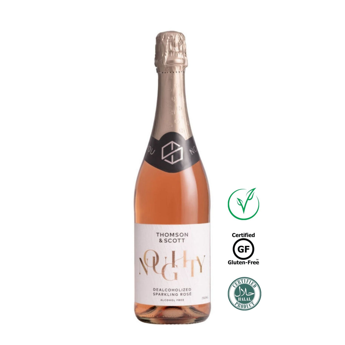 Noughty Organic Sparkling Rosé | Non-Alcoholic Wine